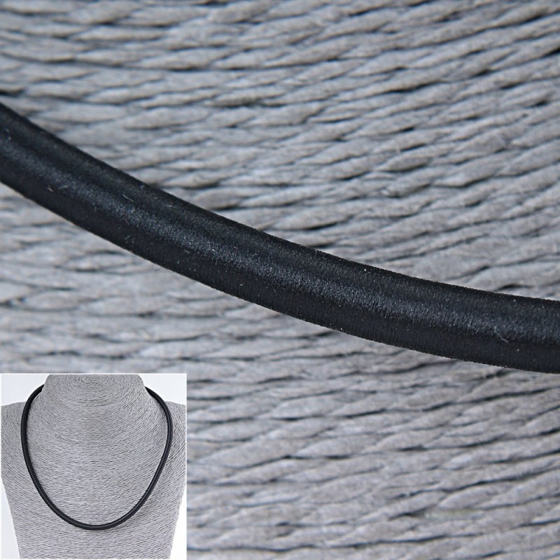Price per pack /10 pcs. Rubber cord for jewelry, winding, diameter 3-4 mm ±, length 45-50 cm ±