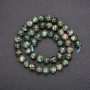 Natural Green Lepidolite Stone Beads, Smooth Round, Diameter 8(+/-)mm, Length 38cm+