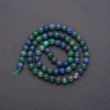 Natural Azurite Stone Beads, Smooth Round 6.5 (+/-) mm, Strand Length 38 (+/-) cm