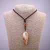 Picture Jasper Natural Stone Pendant 20x50mm (+-) on Cord, Length 70cm