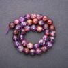 Natural Ametrine Stone Beads, Faceted Round, Diameter 10 (+/-) mm, Length 38cm