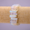 Moonstone Bracelet, stick beads, size 6x20(+-)mm, length 18cm