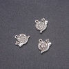 Snail Pendant Finding, diameter 16x18mm, pack 20g +/- 12pcs