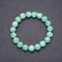 Burmese Jadeite Bracelet, Smooth Bead, Diameter 10(+-)mm, Length 18cm on Elastic Cord