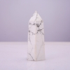 Faceted Pencil-Point Crystal Souvenir, Natural Cacholong Stone, Assorted (price per 100g), weight from 70g