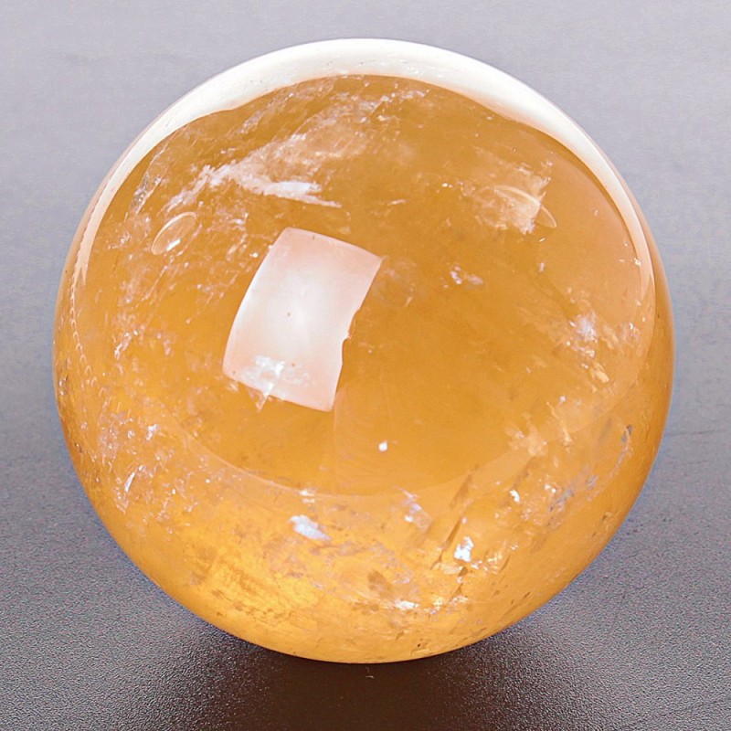 Decorative Sphere Souvenir Stone, Citrine (price per 100g), weight from 100g
