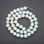 Larimar Natural Stone Beads, Smooth Round Bead, 8(+/-)mm Diameter, 38cm Length