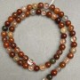 Natural Stone Beads Rutilated Quartz Assorted, Smooth Round, Diameter 6(+/-)mm, Length 38cm