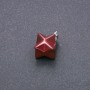 Merkaba Pendant, Red Jasper, 10x10mm