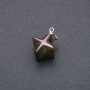 Merkaba Tiger's Eye Pendant 10x10mm