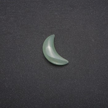 Jade Souvenir Stone in Moon Shape 16x30x8(+/-)mm