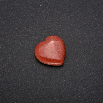 Aventurine Golden Sand Souvenir Stone in Heart Shape 30x30x10(+/-)mm