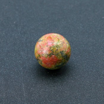 Bloodstone (Heliotrope) Natural Stone Souvenir Sphere, diameter 20mm+