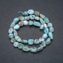 Larimar Natural Stone Tumbled Beads on a Strand, 9x10mm +/-, 39cm Length