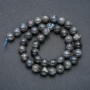 Labradorite Natural Stone Smooth Round Beads on a Strand, 10mm Diameter +/-, 39cm Length +