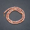 Selenite Natural Stone Smooth Round Beads on a Strand, 4mm Diameter +/-, 39cm Length