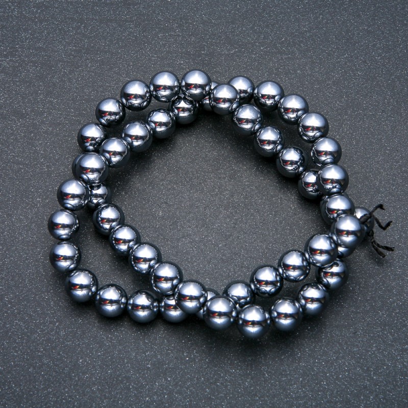 Terahertz Smooth Round Beads on a Strand, 10mm Diameter +/-, 39cm Length