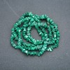 Malachite Chip Bead Thread 8x4mm to 12x6mm, 80 cm length