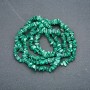 Malachite Chip Bead Thread 8x4mm to 12x6mm, 80 cm length