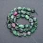 Natural Zoisite Stone Beads on String, Tumbled, Diameter 10x8mm, Length 41cm +