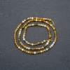 Strand Natural Stone Quartz Faceted Round Bead, diameter 3mm + -, length 39cm +