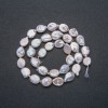 Natural Baroque Pearl Strand, diameter 12x9mm, length 41cm +/- with petrol sheen
