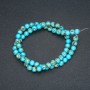 Turquoise Imperial Jasper (Pressed) Beads, Smooth Round, 6mm +/- Diameter, 40cm+ Strand