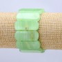 Onyx (Pressed) Stretch Bracelet, Smooth Link 33x13mm+