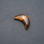 Tiger's Eye Stone Crescent Moon, 12x30x8mm (+/-), No Hole