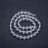 Rock Crystal Stone Beads on a Strand, Smooth Round, Diameter 8.5mm, Length 38cm