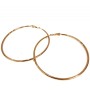 Xuping Hoop Earrings 18K Gold Plated, Thickness 2mm+/-, Diameter 70mm+