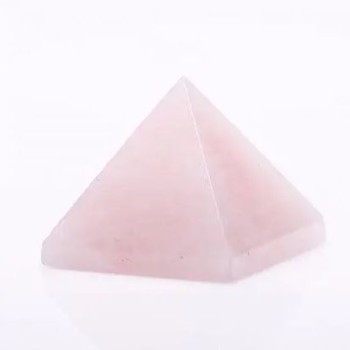 Rose Quartz Pyramid Souvenir, natural stone, length 20mm+/-, width 30mm+