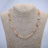 Necklace of Natural Chalcedony Stone Assorted Bead, Diameter 6(+-), Length 45cm+