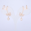 Xuping Ear Cuff 18K Gold Plated White Rhinestones, length 40mm +