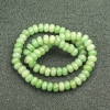 Natural Stone Jade Beads on a Thread, Smooth Rondelle, Diameter 8x5mm +/-, Length 40cm +