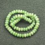 Natural Stone Jade Beads on a Thread, Smooth Rondelle, Diameter 8x5mm +/-, Length 40cm +