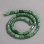 Natural Chrysoprase Stone Beads on a Strand, Smooth Cylinder, Diameter 10x6mm +/-, Length 41cm +