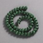 Beads on Strand Malachite (Pressed) Smooth Rondelle, diameter 9x7mm +/-, length 39cm +