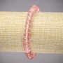 Natural Chalcedony Elastic Bracelet, Smooth Rondelle, Diameter 8x5mm+-, Length 18cm+