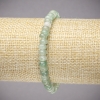 Natural Jade Elastic Bracelet, Smooth Rondelle, Diameter 6x4mm+-, Length 18cm+