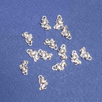 Findings Pendant "Mouse" 6x12mm pack 20g +/-30pcs