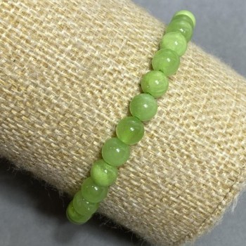 Natural Onyx Smooth Round Bead Stretch Bracelet, diameter 6mm+