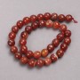 Orange Agate Beads on a Strand, Faceted Round, Diameter 10mm +/-, Length 38cm +