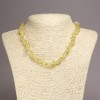 Tinted Quartz Chip Necklace, diameter 6-8mm+-, length 45cm+- with Extension Chain