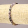 Stretch Bracelet with Natural Ametrine Stone, Tumbled, 7x5mm Diameter