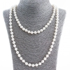 Long Pearl Beads Necklaces (artificial plastic), diameter 8mm, 120 cm +
