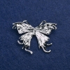 Sale! Silver Butterfly Brooch metal 50x36mm +