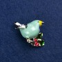 Clearance! Bird Brooch in Golden Metal and Enamel 40x26mm +