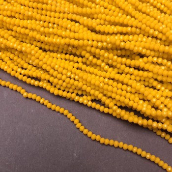 Beads Czech Crystal on Fishing Line Matte Corngrain Bead, 3x2.5 mm diameter + -, length 36-38 cm +