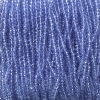 Light Blue Czech Crystal Beads on String, Light Blue Translucent Faceted Rondelle, 3.5 mm x 3 + -, Length 36-38 cm +